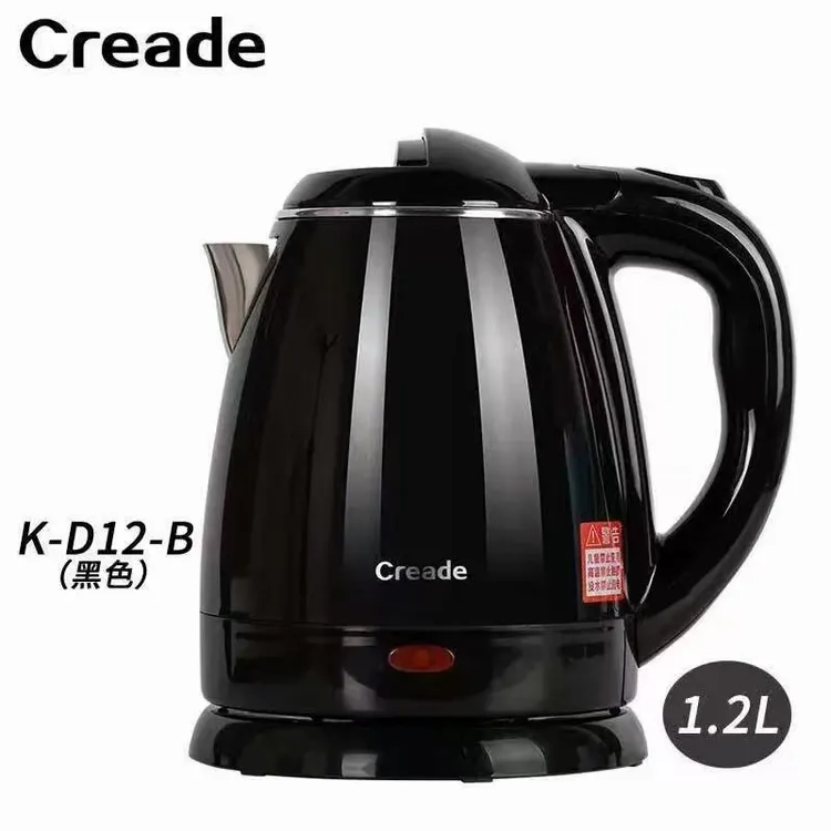 Creade双层刻度窗面电热水壶小型开水壶茶壶咖啡壶大容量吹风机