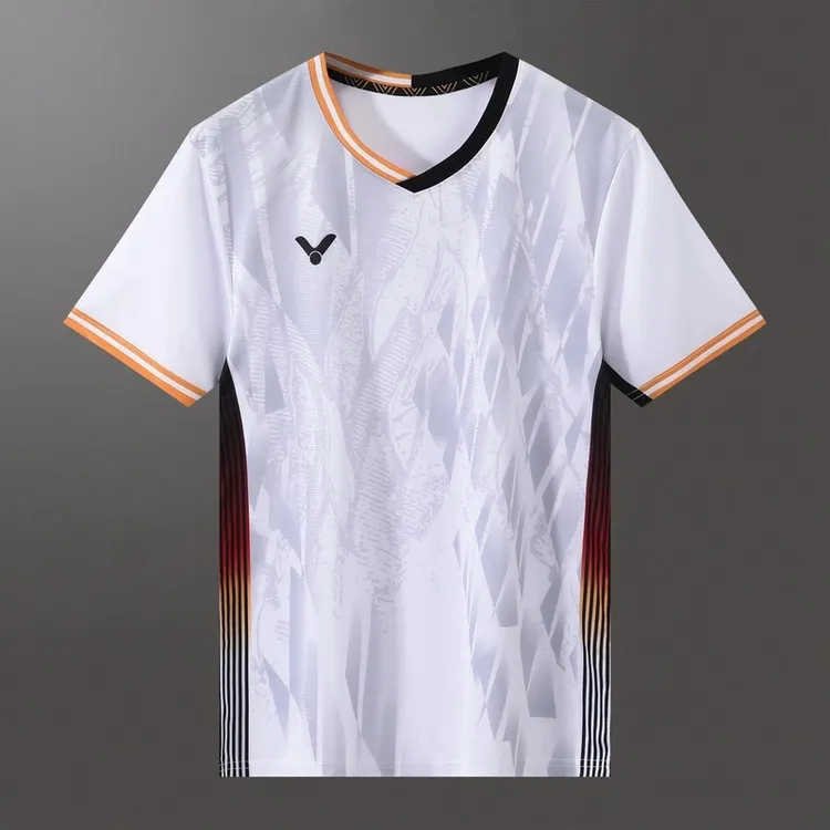 新款春秋羽球短袖T恤速干透气男款女款大赛服比赛跑步健身团购