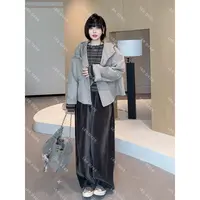 JIUJIU【秋桉之森】时尚百搭简约显瘦秋季直筒裤女