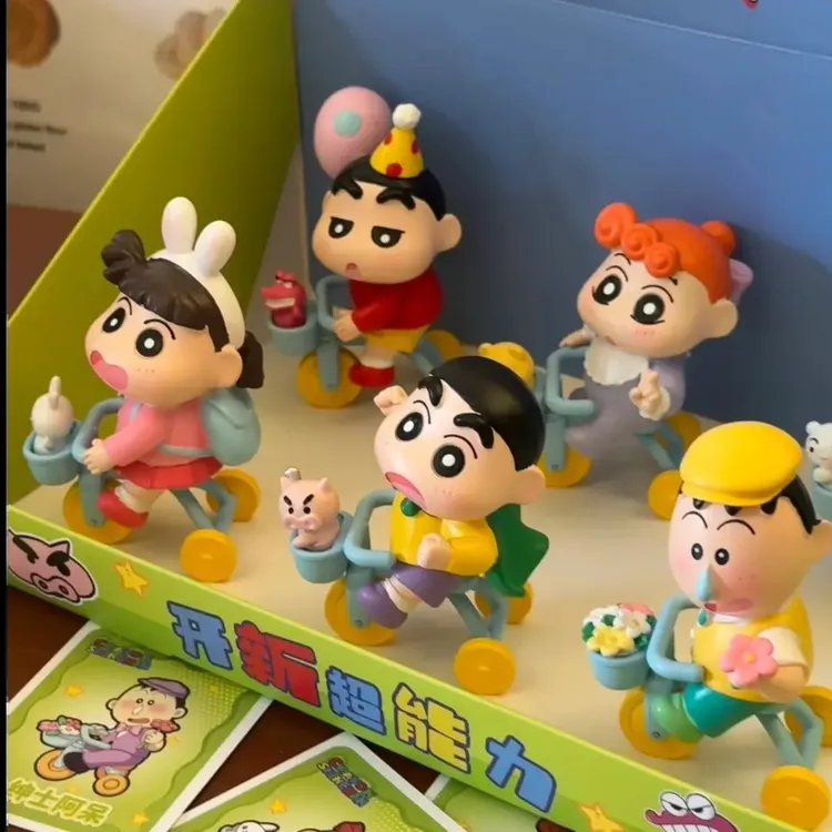 蜡笔小新春日部小捣蛋炸gai日常盲盒潮玩手办生日情人节520礼物