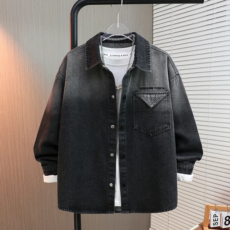 Tongtai童泰【断码】25秋季新款洋气渐变外穿衬衫休闲衬衫外套