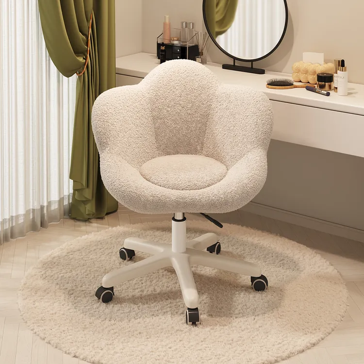 旋转化妆椅化妆凳女生卧室奶油风梳妆凳子美甲椅子梳妆台专用凳子
