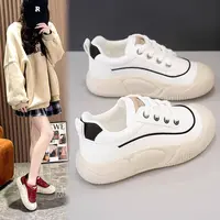 Z395-女鞋2025春秋新款厚底复古板鞋女时尚网红休闲鞋软底深口