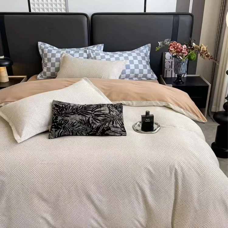 【秋款上新】加厚长绒棉四件套80支双股斜纹100%棉套件亲肤透气简约
