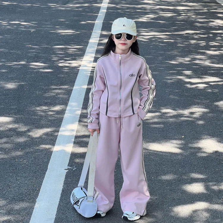 女童秋装套装2025新款女孩大童儿童休闲运动两件套春秋季洋气童装