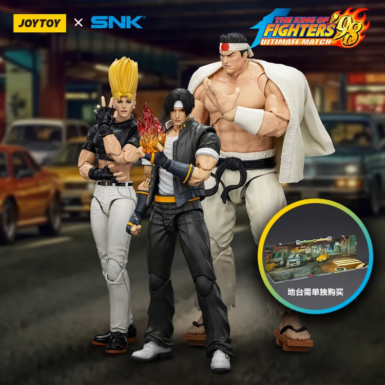 JOYTOY/暗源拳皇'98UM 主人公队三人组成品模型手办可动玩具人偶