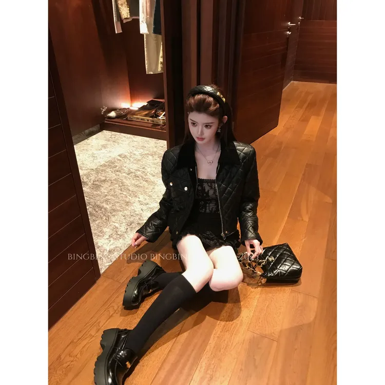 「皮皮毛巾卷」秋季时尚气质小众洋气减龄设计感外套BBQ5WT2664