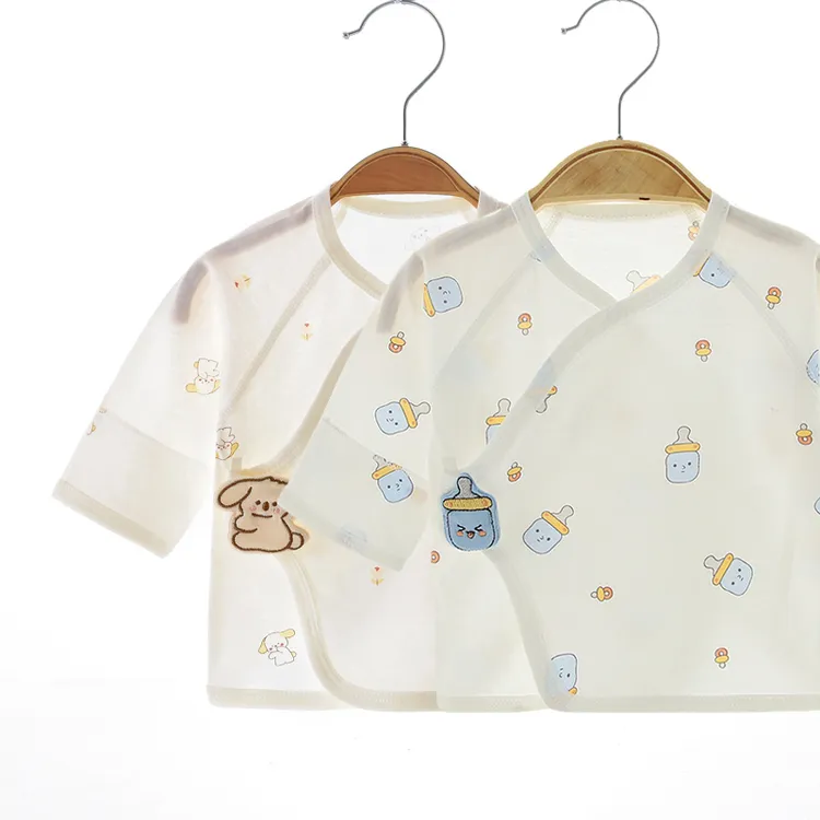 半背衣初生婴儿夏季宝宝和尚服a类纯棉无骨新生儿上衣春秋薄款