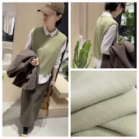 无垠海岸草绿毛马甲YM14-6951