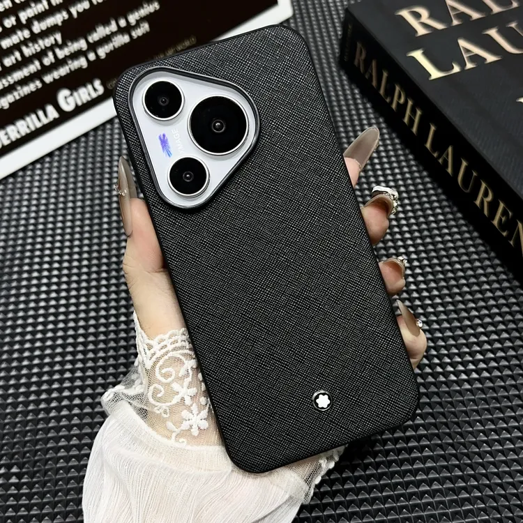 高端万宝星星龙标适用华为Pura 70 pro+手机壳MATE60 RS皮质X M70