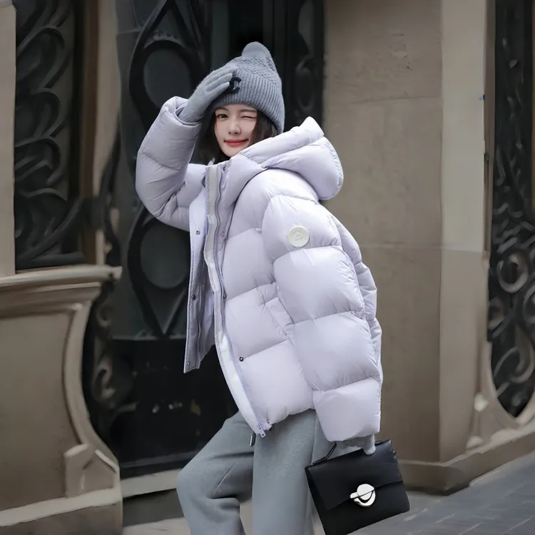 品牌正品短款羽绒棉服女2025冬季新款小个子时尚显瘦加厚外套