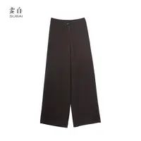 802334【素白】马乖时尚简约直筒显瘦气质宽松休闲裤