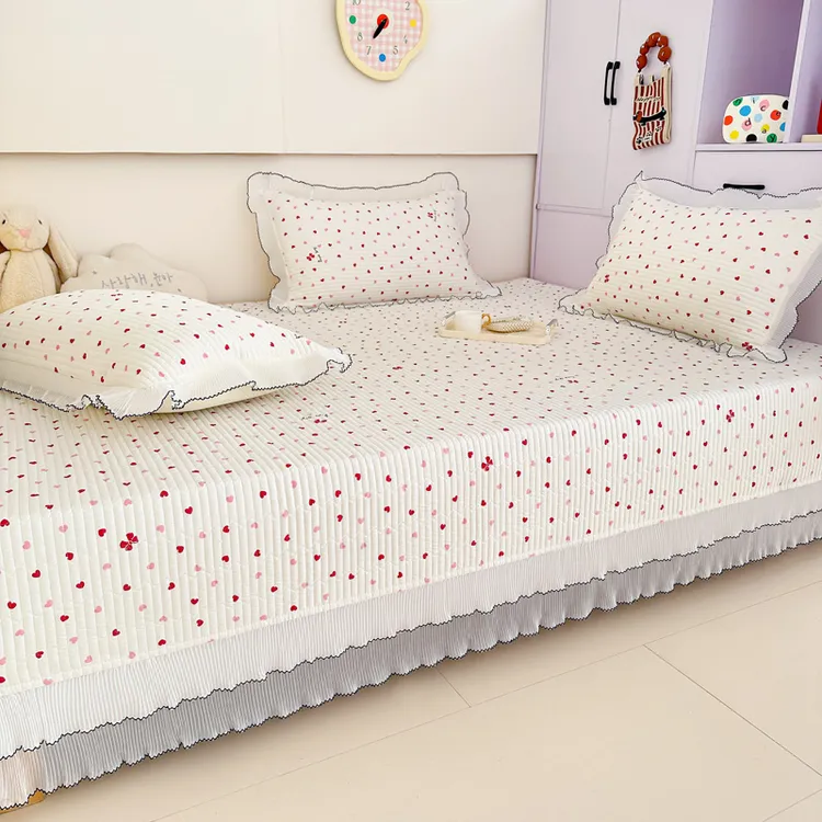 全棉榻榻米专用床盖夹棉床单大土炕炕盖毯绗缝纯棉炕盖榻榻米垫