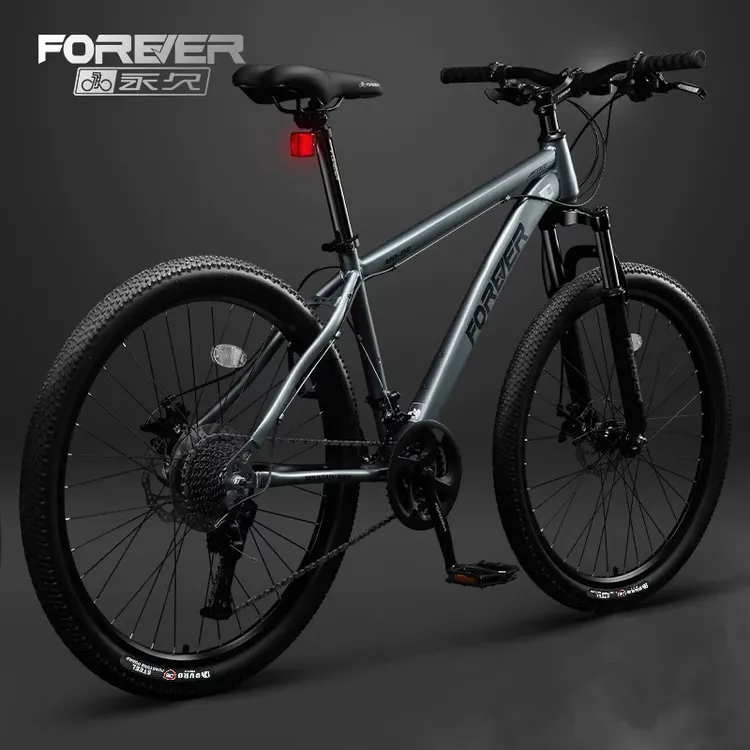 永久牌铝合金山地自行车油碟减震变速赛车青少年学生成人单车JT08