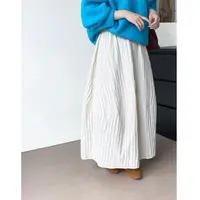 高腰花苞半身裙女2025新款秋冬百搭保暖显瘦中长款a字裙灯笼裙