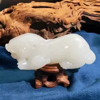 【伟伟鉴定】和田玉 籽 料 貔貅 手把件挂件 92/28/34 高端收藏精品