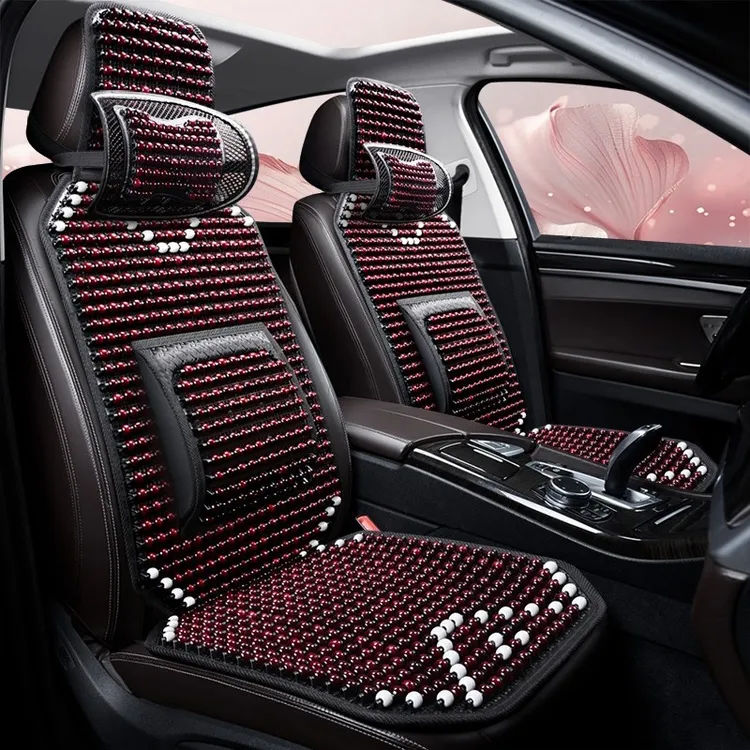 汽车坐垫夏季木珠单片智己薄款时尚屁屁垫全新简约内饰改装L7珠子