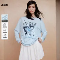 乐町蝴蝶花长袖T恤罩衫2525