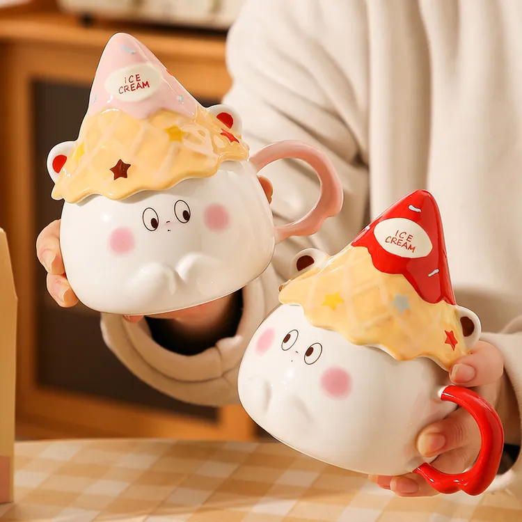 精东家生日礼物马克杯创意冰淇淋陶瓷杯子伴手礼家用喝水杯咖啡杯