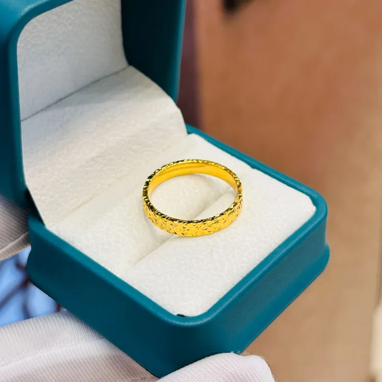 合金戒指 钛钢碎碎冰素圈情侣戒指时尚百搭不掉色气质高级感