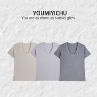 Y.M | 茶里 丝光羊毛 鹅蛋领气质精致温柔韩系针织衫短袖03