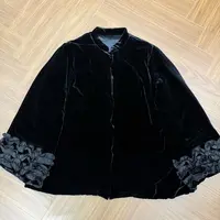 T井姐妹【一见钟情】新款设计感时尚精致真丝丝绒棉服MF2509-TJ522