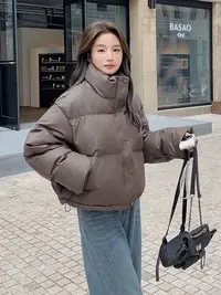 692  短款羽绒服女冬2025新款高级感白鸭绒厚外套A81  
