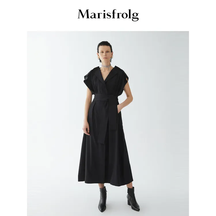 玛丝菲尔专柜同款气质法式通勤优雅连衣裙A1AY3617E