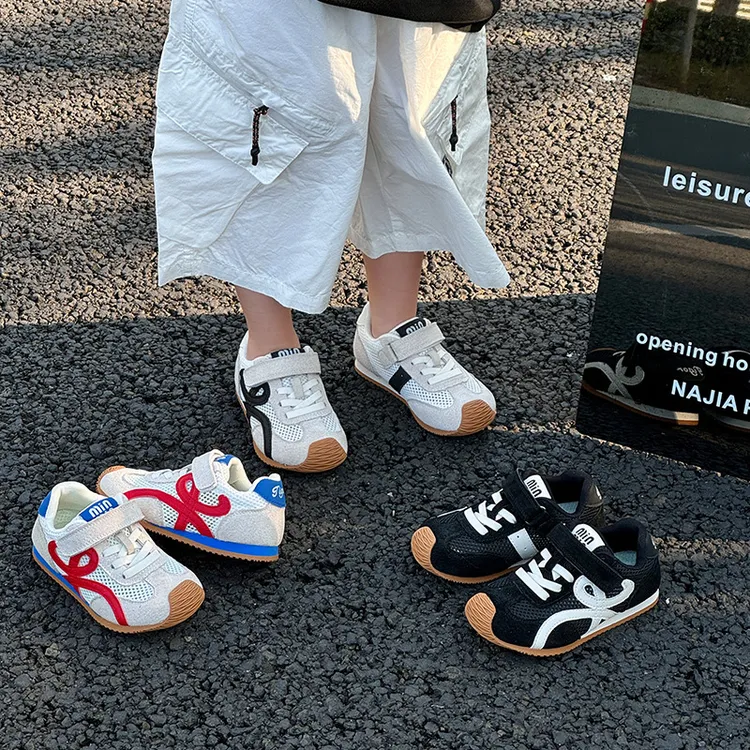 儿童德训鞋2025春夏新款童鞋网面镂空透气男童运动鞋软底宝宝鞋子