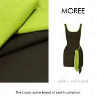 【MOREE】Madagascar买手店高级感拼色连衣裙-F8373