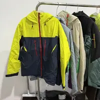 5911户外保暖工装羽绒服情侣款冲锋衣冬季拼接撞色外套