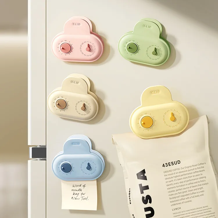 多巴胺磁吸封口夹冰箱贴家用食品封口零食密封夹厨房调料封口夹子