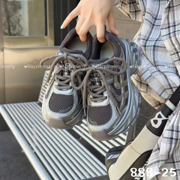 极简风休闲鞋老爹鞋时尚百搭防滑时尚休闲鞋潮鞋系带888-25