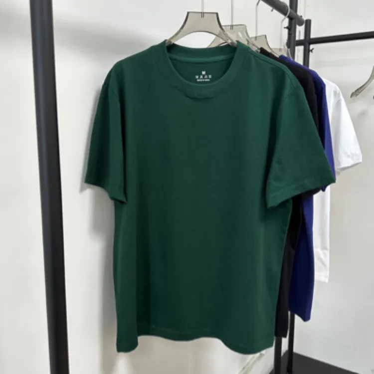 源头工厂男女同款短袖纯色圆领休闲T恤白色上衣春夏百搭