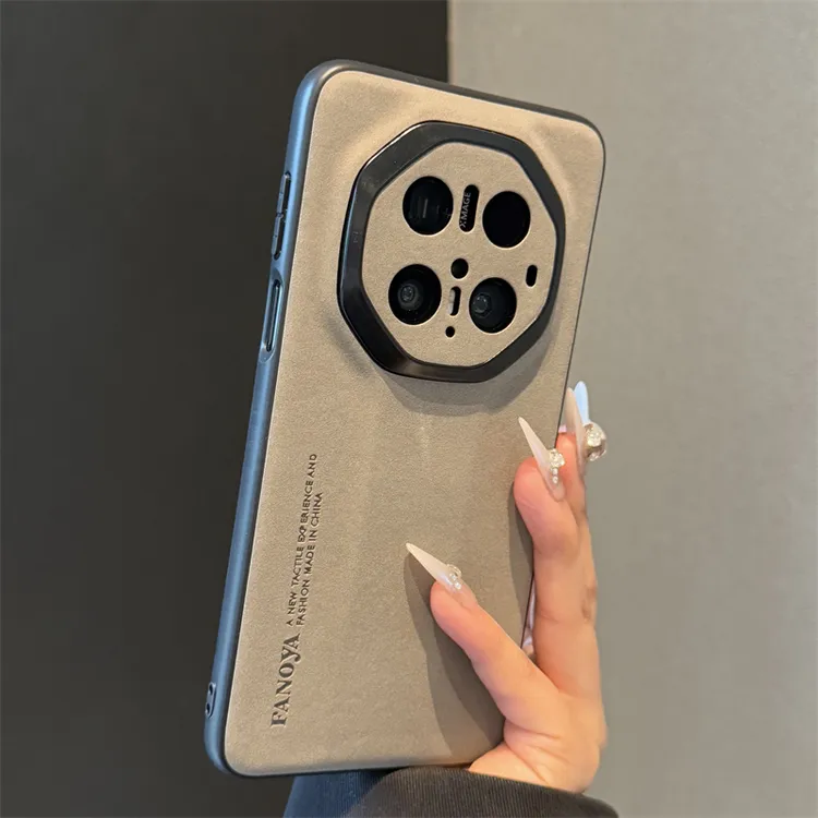 适用华为mate70rs非凡大师手机壳mate60rs保时捷全包镜头磨砂羊皮