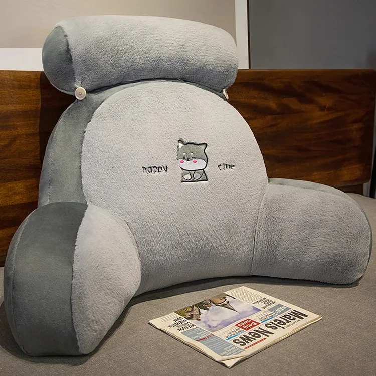 加大护腰靠枕床头靠垫榻榻米软包垫腰靠背垫学生宿舍靠垫枕靠可拆