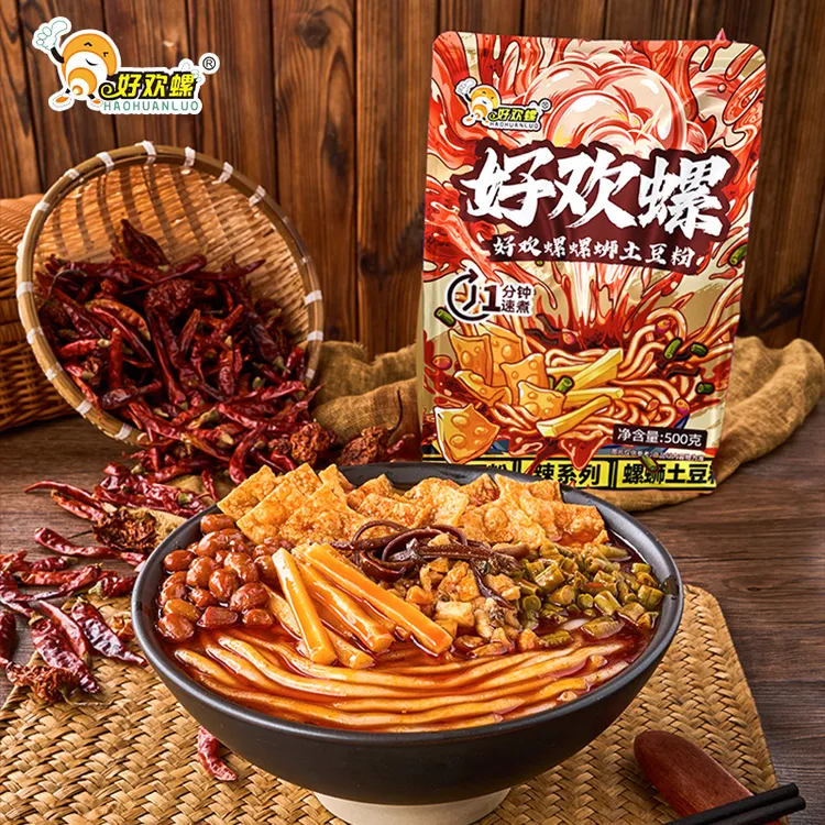 好欢螺土豆螺蛳粉500g正宗柳州螺蛳土豆粉方便速食宵夜麻辣烫