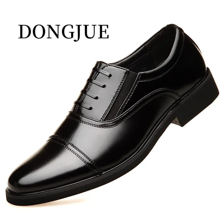 【高品质】新款鞋子男款皮鞋真皮商务透气软底尖头经典休闲男皮鞋
