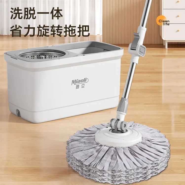  拖把家用一拖净干湿两用2025新款旋转拖把带桶一体用平板大号