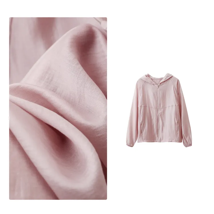 B 门店39&9！天丝云纱衣！ 琎口兰精莱赛尔/休闲连帽防晒外套C20792