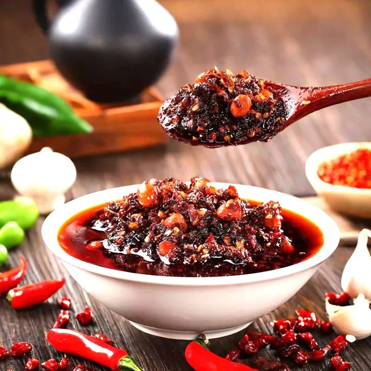 蒜香油辣椒【黔满坡】贵州特产超辣香辣拌饭拌面凉拌花生芝麻辣椒酱