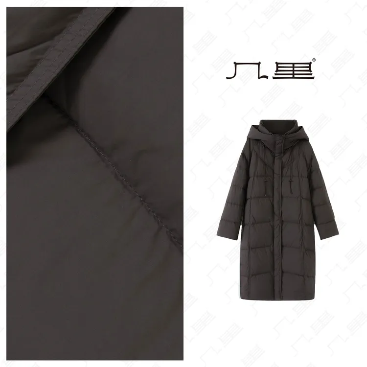 几里与麻【行走鹅绒被】长款连帽鹅绒服 衣长108 胸围121 1110685