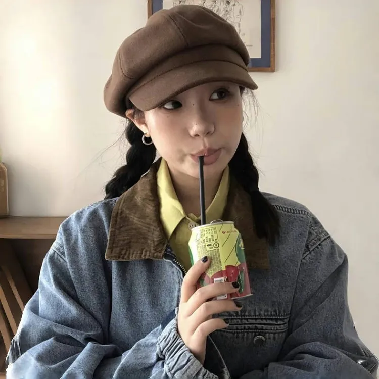 【秋冬美拉德】复古毛呢显脸小八角帽英伦风轻奢高级画家帽报童帽潮