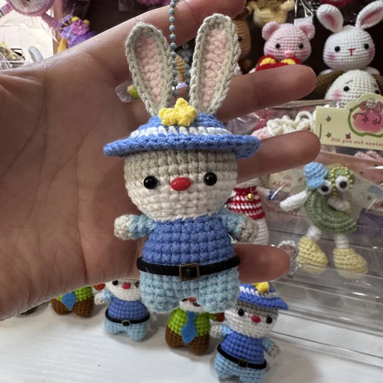 「胖梨手作」毛线钩织朱迪尼克玩偶挂件（可定制，咨询客服，先别下单）