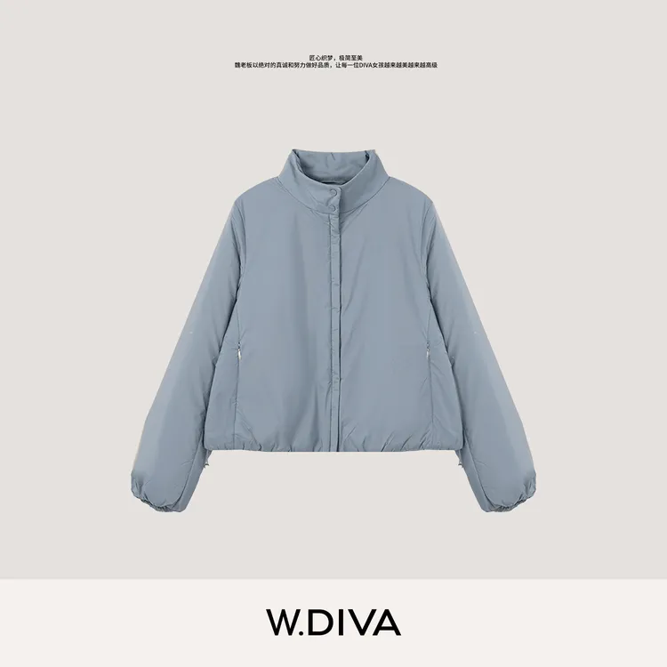 W.Diva【皎格】小狗美国进口3M棉新雪丽轻工艺拉链棉服女53C113095