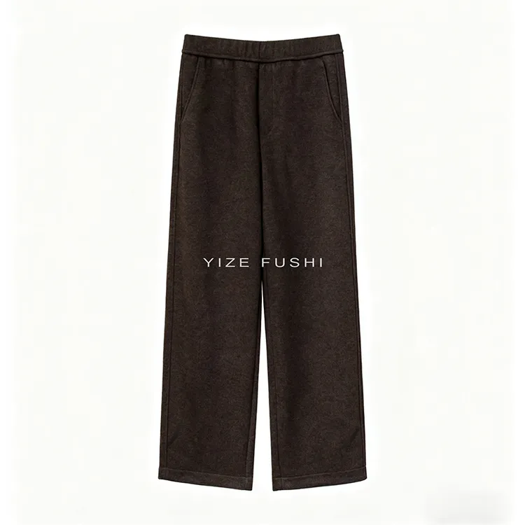 YIZE【暖茶】日系慵懒风秋冬新款长裤 洋气百搭 垂坠感 高腰显瘦