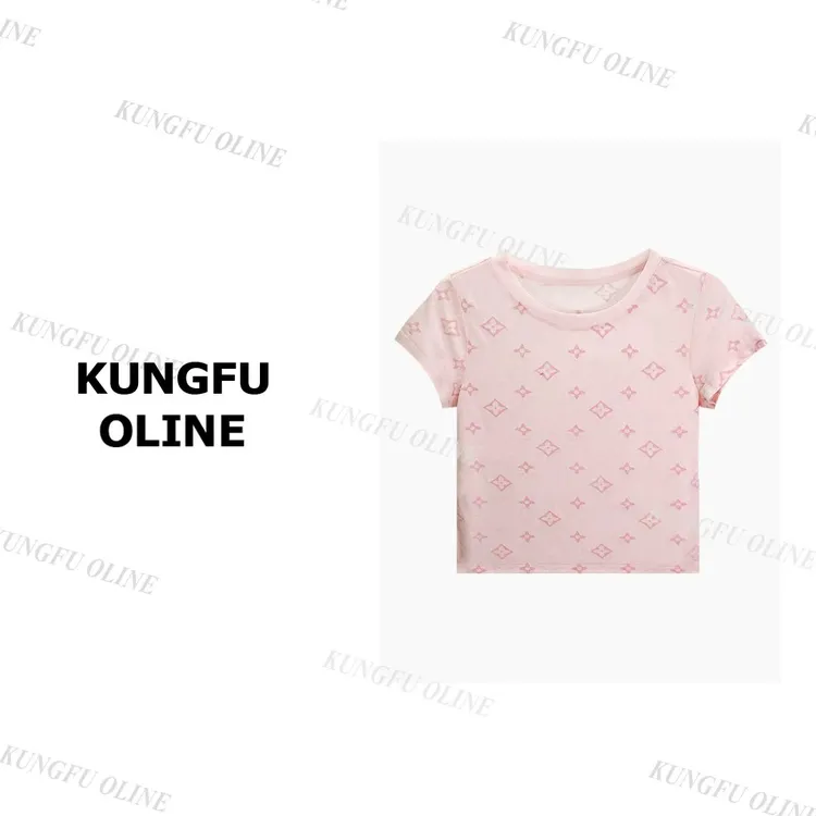 【小花】T5535流行款卡通印花圆领短袖T恤潮流休闲上衣