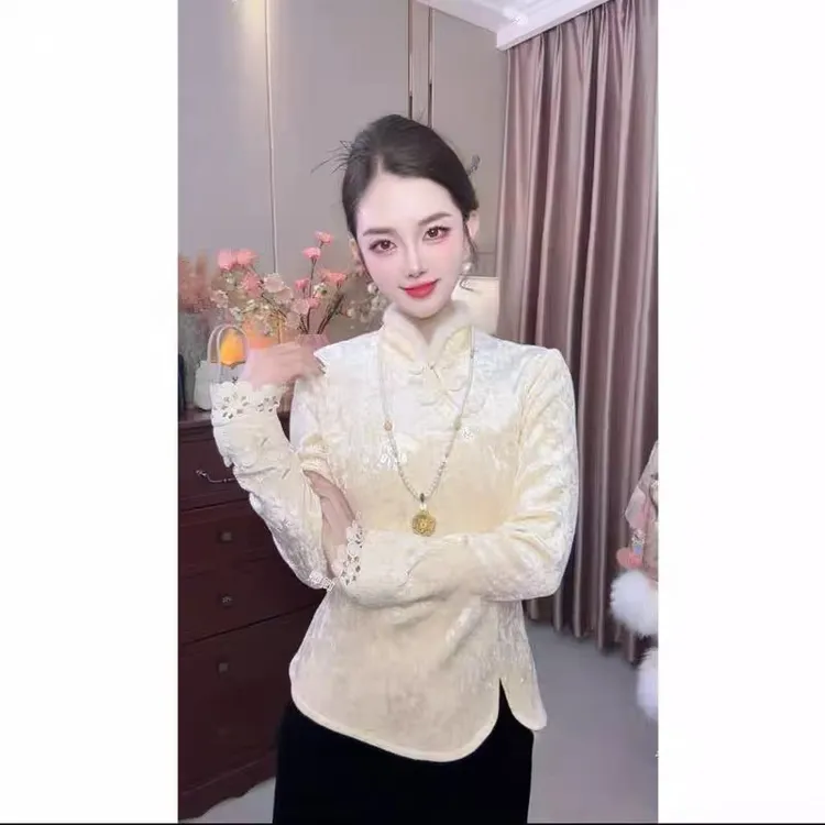 冬季新款加绒加厚提花洋气网红显瘦收腰蕾丝水钻打底保暖百搭