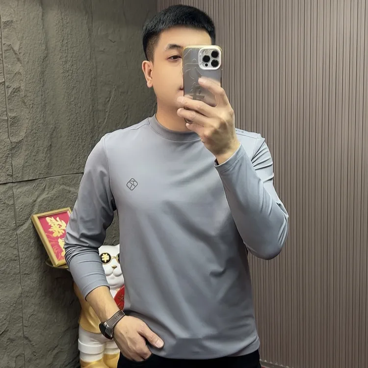 2025-35199简欧风圆领免烫长袖加绒秋冬卫衣秋季冬季简约风常规