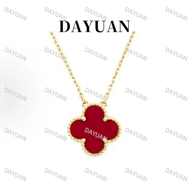 合金项链 高级四叶草 3.0单花项链